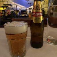 Peruvian beer    at Peña Pachamama in San Francisco