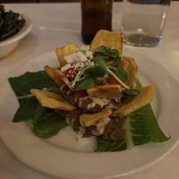 Lentil dip and plantains   at Peña Pachamama in San Francisco