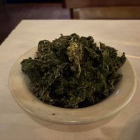 Kale chips   at Peña Pachamama in San Francisco