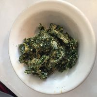 Kale chips at Peña Pachamama in San Francisco
