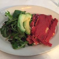 Vegan lasagna  at Peña Pachamama in San Francisco