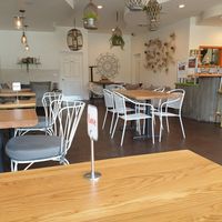 good sized..have coffee bar inside too at Juicy Ladies in Woodland Hills