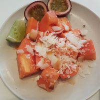 Papaya, passion fruit, toasted coconut and lime at Federal Cafe in Barcelona
