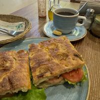 Sándwich vegano XL + americano ☕️   at La Panetteria in Lima