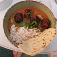 Mutter curry at Naan in Mexico City