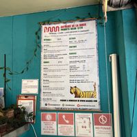 Menu  at Naan in Mexico City