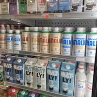 Plant milks at Elm Health in New York City
