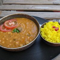 Coconut curry at Green House  in Brussels
