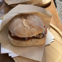 Ciabatta mushroom panini at A'Marenna in Sorrento