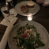 Strawberry Kale salad and impossible burger   at Plonk in Bozeman