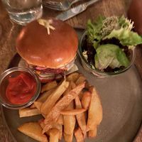 Vegan burger  at The Artisan in Zurich