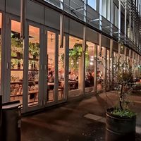 Exterior and outdoor seating terrace at The Artisan in Zurich