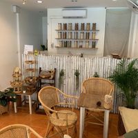 Inside Cafe Cocohut. Chilled atmosphere, comfortable and nice background music at Cafe Coco Hut in Chiang Mai