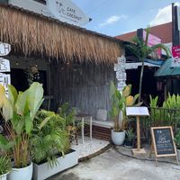 Outside Cafe Cocohut, not far from the Phae Gate at Cafe Coco Hut in Chiang Mai