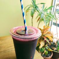 ginger-sorrel juice at One Love Vegetarian in Toronto