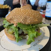 vegan burgerr  at VIKI BURGER in Koper