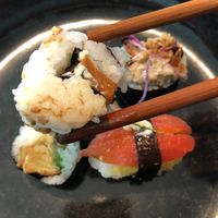 Sushi at The Vegan Butcher's Choice in Brussels