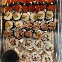 Sushi at The Vegan Butcher's Choice in Brussels