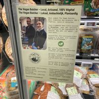 At Delhaize Boondael!  at The Vegan Butcher's Choice in Brussels