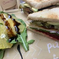 Vegan Sandwich with lots of veggies at Cuore Fresco in Catania