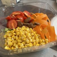 House salad  at Cuore Fresco in Catania