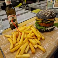 1 of 2 vegan burgers at Cuore Fresco in Catania
