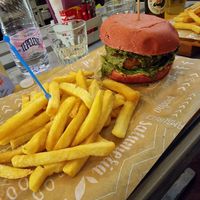 1 of 2 vegan burgers at Cuore Fresco in Catania