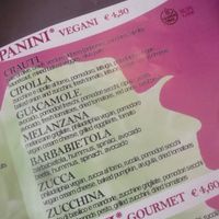 Vegan & gf menu at Cuore Fresco in Catania