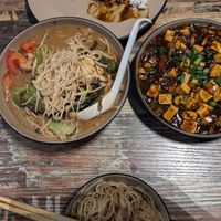 Noodle soup, mapo tofu at Guang Dong in Brussels