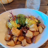 Vegan eggs Benny at The Rustik Fork in Riverside
