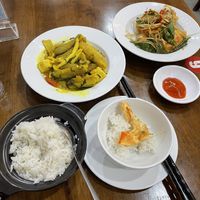 Banana tofu and vegan shrimp .  at Hà Thành in Hanoi