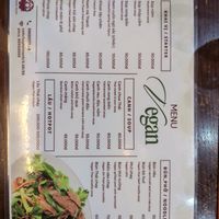 Menu front at Hà Thành in Hanoi