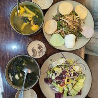 2 soup & 2 salad at Hà Thành in Hanoi