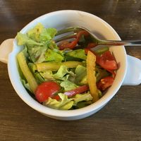 Side salad with balsamic vinegar   at Bayview in Inishmor