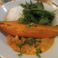 Lunch dish at Rabarbar in Warsaw