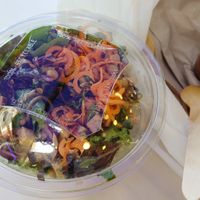 Amazing salad at Cinq Concept Store in Cannes