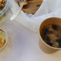 Vegan cream brulée at Cinq Concept Store in Cannes