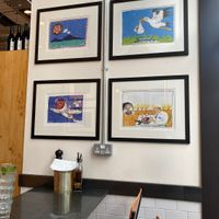 Decor at Franco Manca in Edinburgh