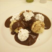 Somló Sponge Cake at Napfényes Restaurant & Confectionery in Budapest