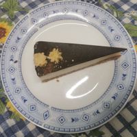 Raw "Tùró Rudi" cake at Napfényes Restaurant & Confectionery in Budapest