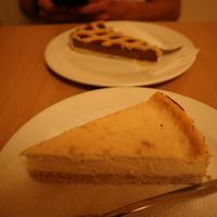 Best cheese cake (maybe even non-vegan) I ever tasted!!  at Napfényes Restaurant & Confectionery in Budapest