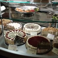 Delicious vegan cakes at Napfényes Restaurant & Confectionery in Budapest