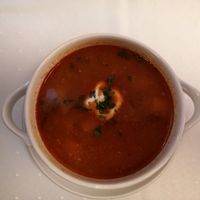 Beans Goulash at Napfényes Restaurant & Confectionery in Budapest