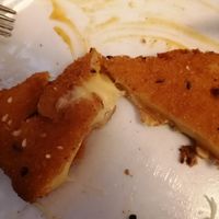 Grilled Non-Dairy Cheeze (Very Cheesy) at Napfényes Restaurant & Confectionery in Budapest