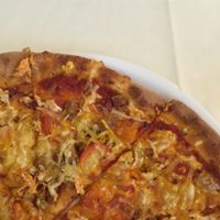 jalepeno pizza  at Napfényes Restaurant & Confectionery in Budapest