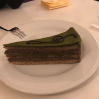Mozar cake at Napfényes Restaurant & Confectionery in Budapest