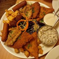 Lavish plate for 2. Essu way to try multiple dishes. at Napfényes Restaurant & Confectionery in Budapest