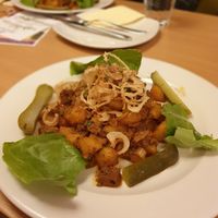 Seitan roast (this one is a must-try!) at Napfényes Restaurant & Confectionery in Budapest