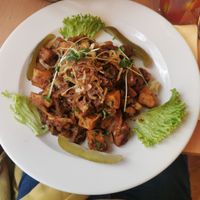 Seitan Roast à la Brasov at Napfényes Restaurant & Confectionery in Budapest