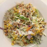 salad at Napfényes Restaurant & Confectionery in Budapest